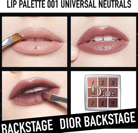 dior backstage lip palette 001 universal neutrals|lip balm dior.